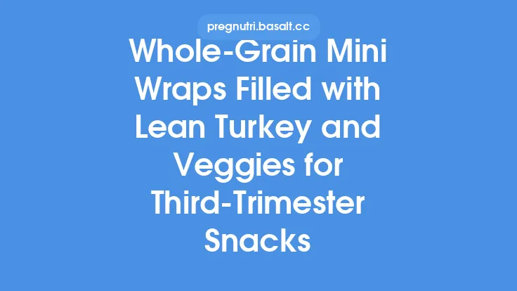 Whole‑Grain Mini Wraps Filled with Lean Turkey and Veggies for Third‑Trimester Snacks Thumbnail