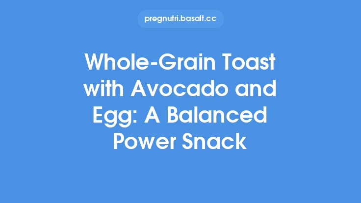 Whole‑Grain Toast with Avocado and Egg: A Balanced Power Snack Thumbnail