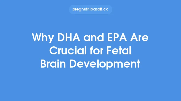 Why DHA and EPA Are Crucial for Fetal Brain Development Thumbnail
