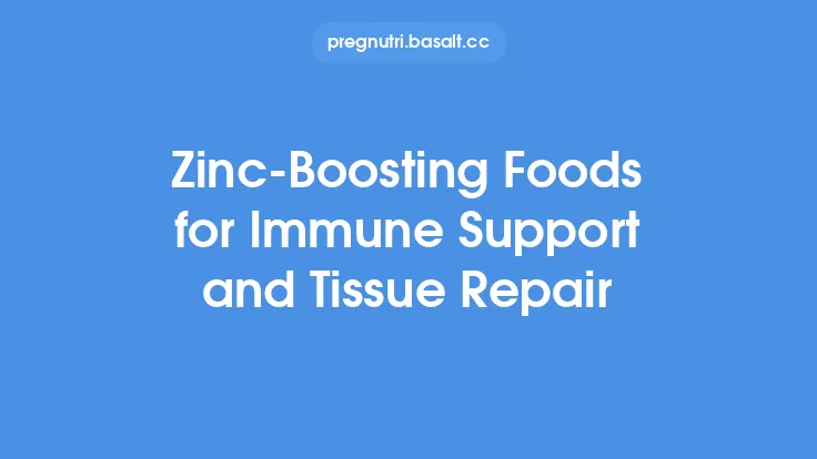 Zinc‑Boosting Foods for Immune Support and Tissue Repair Thumbnail